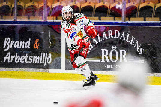 Moras Steven Seigounder ishockeymatchen i Hockeyallsvenskan