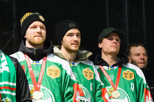 Rögles Ted Brithén, Dennis Everberg och Erlend Lesund