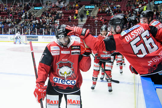 Malmö Redhawks Markus Lauridsen jublar