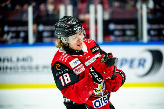 Malmö Redhawks Marcus Sylvegård deppar