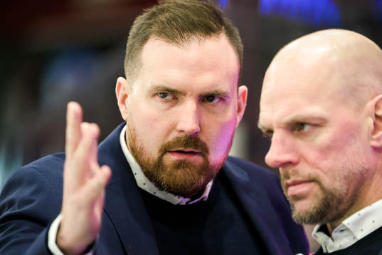 Linköpings assisterande tränare Gereon Dahlgren och