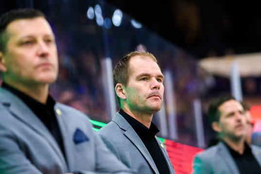 Färjestads tränare Tomas Mitell