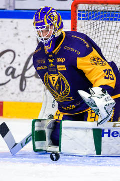 Färjestads målvakt Dennis Hildeby
