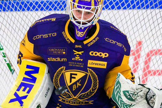 Färjestads målvakt Dennis Hildeby