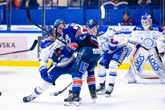 Leksands Patrik Norén och Växjös Martin Lundberg