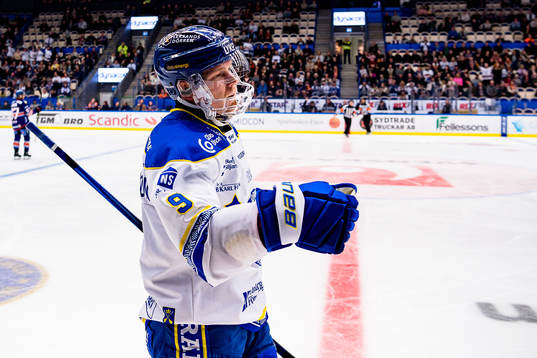 Leksands Patrik Zackrisson  jublar