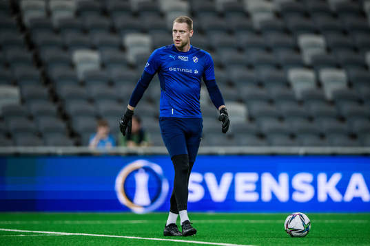 Halmstads målvakt Malkolm Nilsson Säfqvist