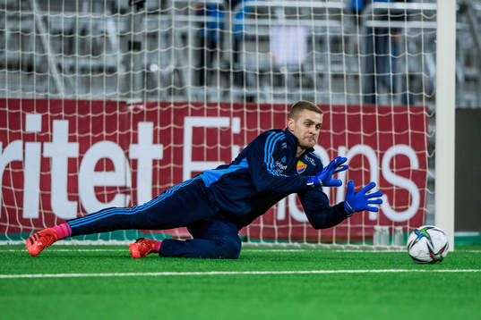 Djurgårdens målvakt Aleksandr Vasyutin