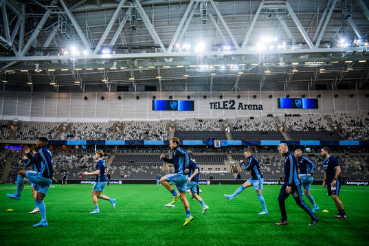 Djurgårdens Isak Hien, Pierre Bengtsson och Kalle Holmberg