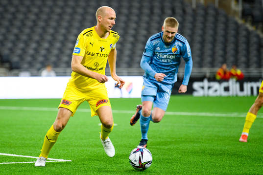 Halmstads Andreas Johansson och Djurgårdens Kalle Holmberg