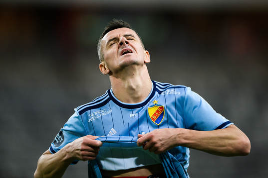 Djurgårdens Haris Radetinac deppar