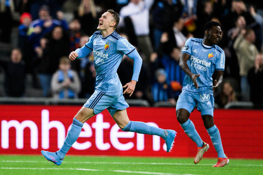 Djurgårdens Piotr Johansson jublar