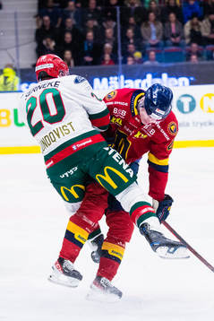 Frölundas Joel Lundqvist och Djurgårdens Filip Cederqvist