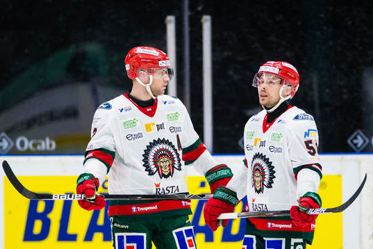 Frölundas Christian Folin och Mats Rosseli Olsen deppar