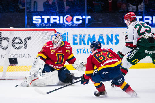 Djurgårdens målvakt Alexander Salak  och Frölundas Elmer