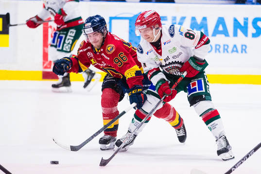 Djurgårdens Emil Berglund och Frölundas Ryan Lasch
