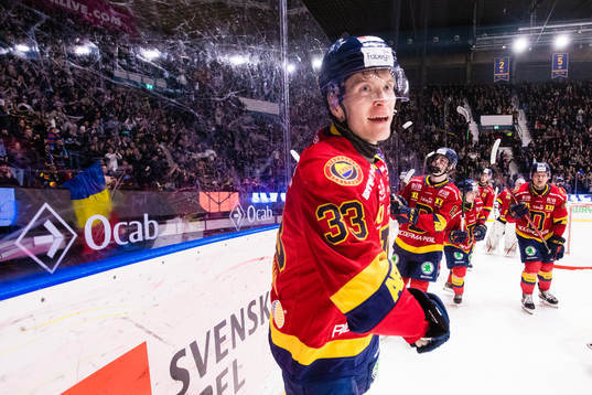 Djurgårdens Filiph Engsund jublar