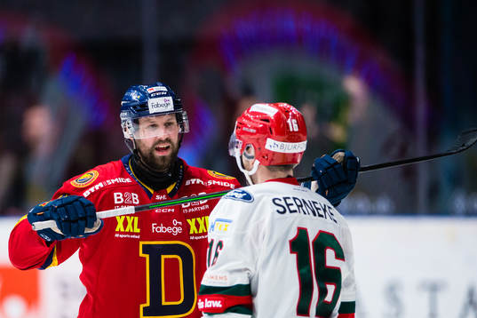 Djurgårdens Dick Axelsson och Frölundas Stefan Elliot