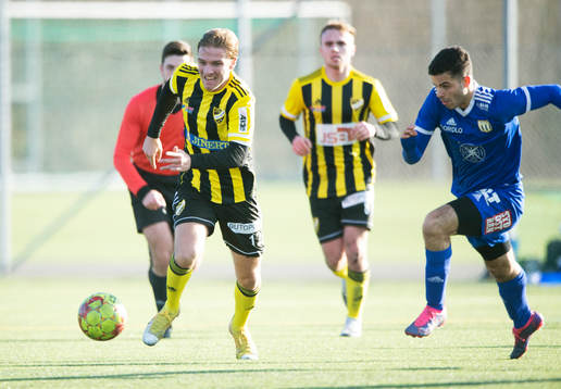 IFK Hässleholms Isaac Holmberg i träningsmatchen mellan