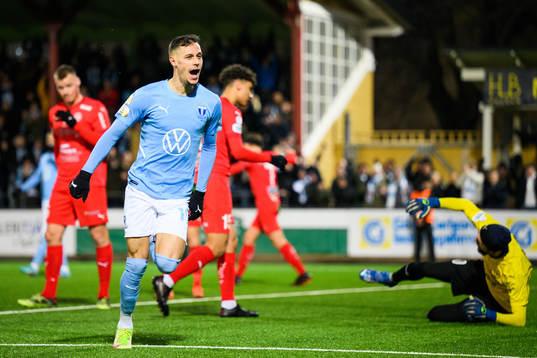 Malmö FFs Veljko Birmancevic jublar