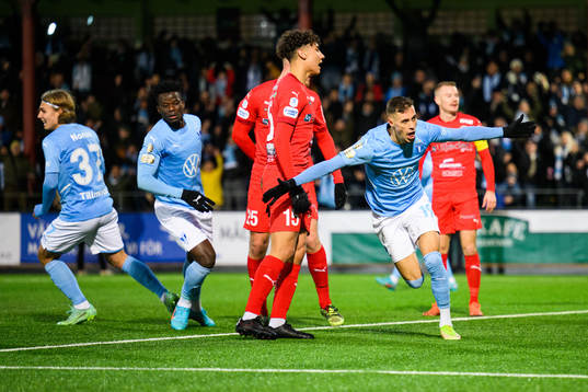 Malmö FFs Veljko Birmancevic jublar