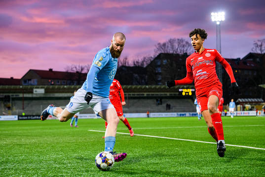 Malmö FFs Jo Inge Berget och Värnamos Victor Larsson