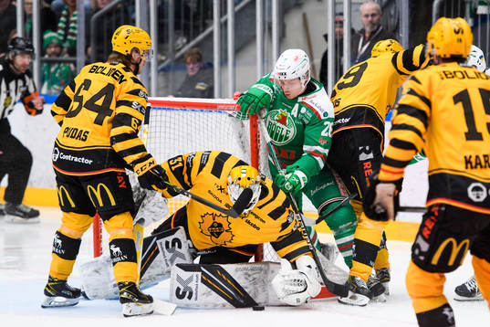 Skellefteås målvakt Strauss Mann och Rögles Anton
