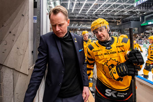 Skellefteås tränare Robert Ohlsson och Joakim Lindström