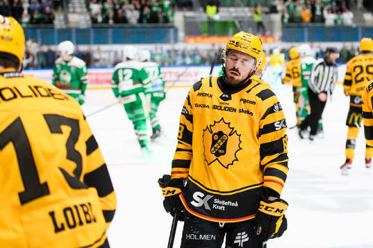 Skellefteås Jayce Hawryluk deppar