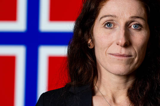 Lise Klaveness poses for a portrait