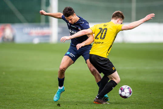 Assad Al Hamlawi of Helsingborg and Matias Rale of Honka