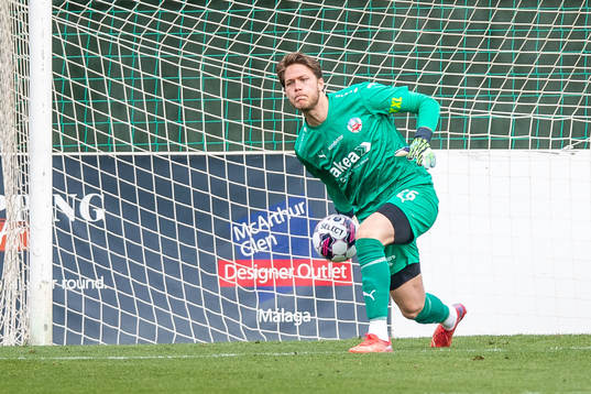 Goalkeeper Kalle Joelsson of Helsingborg