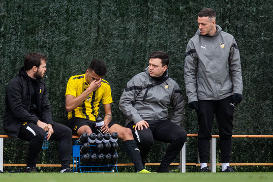 Rui Modesto of Honka in pain