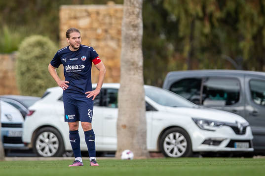 Charlie Weberg of Helsingborg looks dejected