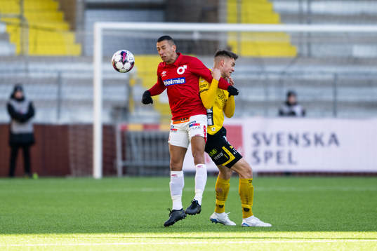 Degerfors Nikola Djurdjic och Elfsborgs Leo Väisänen