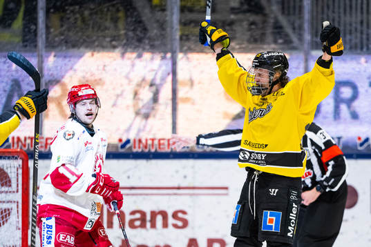 Västerås Marcus Bergman jublar