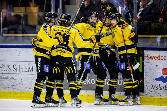 Västerås Marcus Bergman jublar