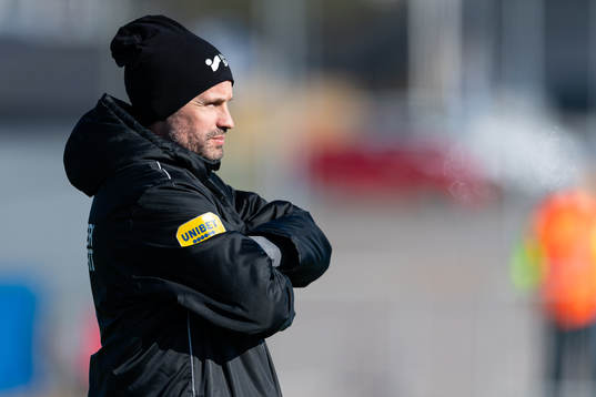 Falkenbergs tränare Christoffer Andersson