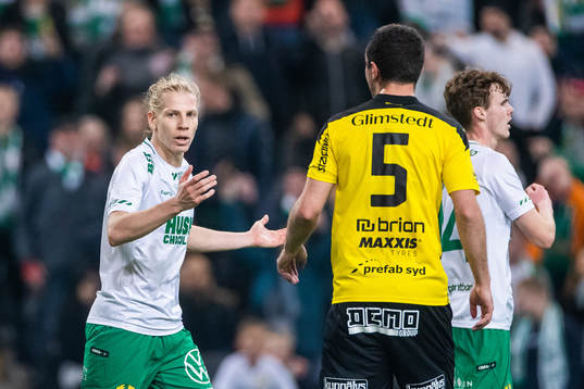 Hammarbys Gustav Ludwigson deppar