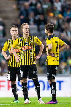 Häckens Kristoffer Lund Hansen, Gustav Berggren och Leo