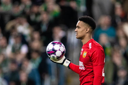 Hammarbys målvakt Oliver Dovin