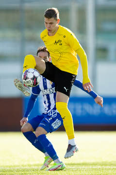 IFK Göteborgs Emil Salomonsson och Mjällbys Taylor