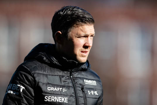 IFK Göteborgs assisterande tränare Hannes Stiller innan