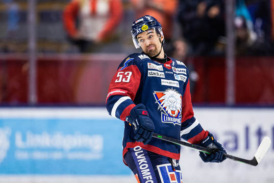 Linköpings Eddie Larsson jublar