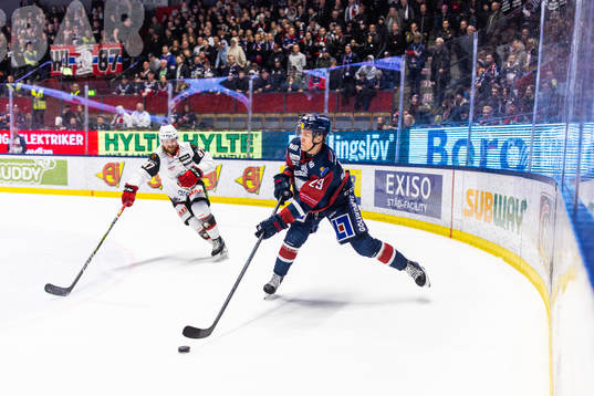 Malmö Redhawks Joakim Ryan och Linköpings Georg Weigelt