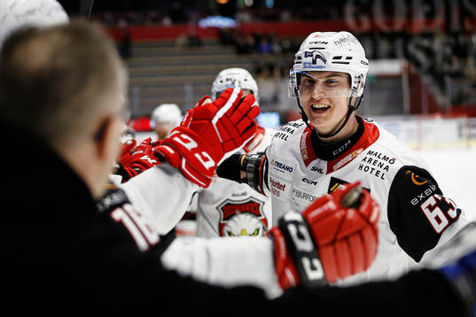 Malmö Redhawks Fredrik Händemark jublar