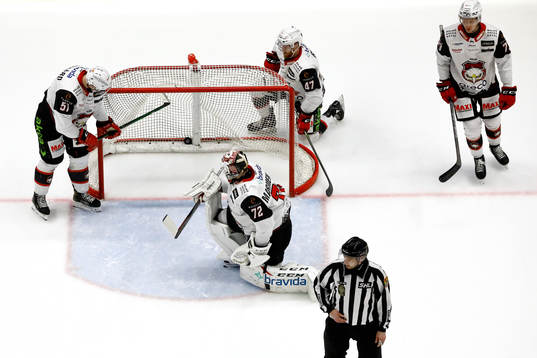 Malmö Redhawks spelare deppar eter mål av Linköping