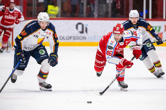 Djurgårdens Fredrik Forsberg och Timrås Pontus Åberg