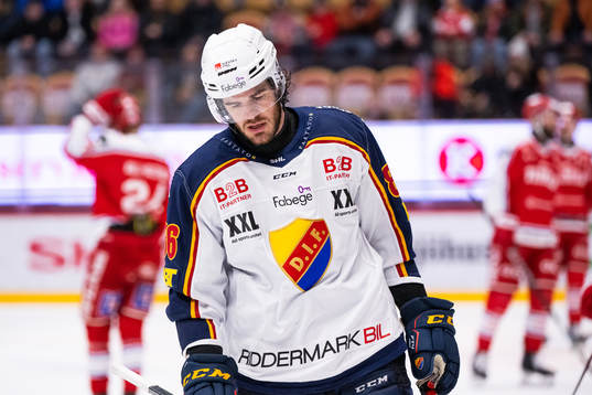 Djurgårdens Eric Gelinas deppar
