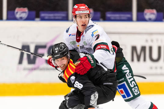 Brynäs Anton Rödin och Frölundas Simon Edvinsson